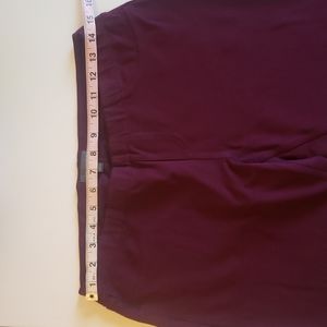 Burgundy dressy leggings